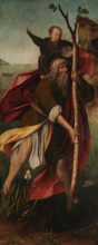 Saint Christopher. Triptych of Our Lady of Mercy, right panel, First quarter of 16th century. Creator: Provost (Provoost), Jan (1465-1529).