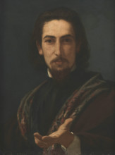 Portrait of the poet Fagundes Varela (1841-1875), 1868-1869. Creator: Américo, Pedro (1843-1905).