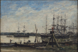 Bordeaux. The port, 1876. Creator: Boudin, Eugène-Louis (1824-1898).
