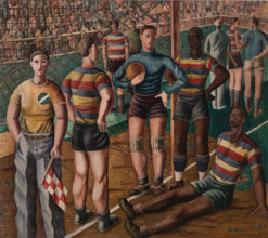 The Football Players, 1948. Creator: Borges da Costa, José (1903-1948).