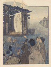 Nativity. Dawn Song (Study for the "Infancy Gospel of Our Lord Jesus Christ"), 1890. Creator: Schwabe, Carlos (1866-1926).