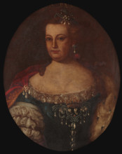 Portrait of Mariana Victoria (1718-1781), Queen of Portugal  , 18th century. Creator: Anonymous.