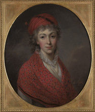 Portrait of Princess Izabela Czartoryska (1746-1835), née Flemming, 1796. Creator: Wojniakowski, Kazimierz (1771-1812).
