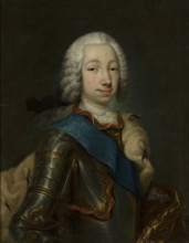 Portrait of Grand Duke Pyotr Fyodorovitch (1728-1762), c1748. Creator: Grooth, Georg-Christoph (1716-1749).