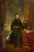 Portrait of King William I of the Netherlands (1772-1843), Between 1833 and 1839. Creator: Hulst, Jan Baptist, van der (1790-1862).
