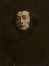 Portrait of the poet Adam Mickiewicz (1798-1855), 1897. Creator: Mordasewicz, Kazimierz (1859-1923).