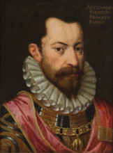 Portrait of Alexander Farnese (1545-1592), Duke of Parma, c1590. Creator: Anonymous.