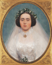 Marie Kerner von Marilaun as bride, 1891-1892. Creator: Klimt, Gustav (1862-1918).