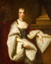 Portrait of Catherine of Braganza (1638-1705), Queen consort of England, 3rd quarter of 17th century Creator: Lely, Sir Peter (1618-1680).