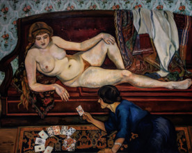 L'avenir révélé ou la diseuse de bonne aventure (The future Revealed or the Fortune-Teller), 1912. Creator: Valadon, Suzanne (1865-1938).