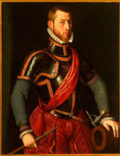 Portrait of Vespasiano I Gonzaga (1531-1591), Duke of Sabbioneta, c1590. Creator: Campi, Bernardino (1522-1591).