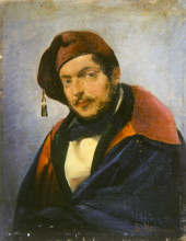 Portrait of the composer Gaetano Donizetti (1797-1848), c1850. Creator: Altamura, Francesco Saverio (1826-1897).