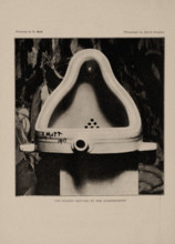 Fountain by Marcel Duchamp ("Fountain by R. Mutt"), from The Blind Man No. 2, 1917. Creator: Stieglitz, Alfred (1864-1946).