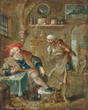 Death and the Miser. Creator: Francken, Frans, the Younger (1581-1642).