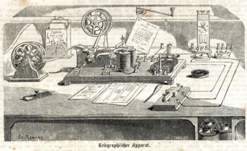 Telegraphic Apparatus, c1855. Creator: Renard, Edouard (1802-1857).