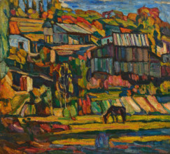 Suburbs of Kiev, c1918. Creator: Manievich (Manevich), Abraham (Abram) (1883-1942).