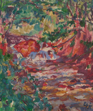 Mountain stream near Daganece, c1918. Creator: Giacometti, Giovanni (1868-1933).