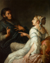 Phryne and Xenocrates, Mid of 17th century. Creator: Rosa, Salvatore (1615-1673).