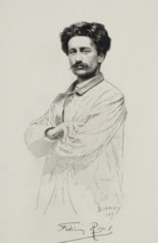 Self-portrait, 1887. Creator: Rops, Félicien (1833-1898).