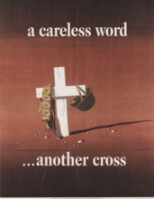 A careless word ...another cross, 1943. Creator: Atherton, John (1900-1952).