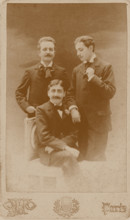 Marcel Proust, Lucien Daudet and Robert de Flers, 1896. Creator: Wegener, Otto (1849-1924).