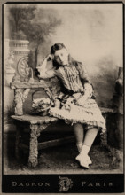 Colette at the Age of 11, 1884. Creator: Dagron, Prudent René-Patrice (1819-1900).