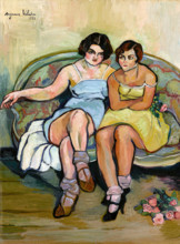 Les Deux Sœurs (The Two Sisters), 1928. Creator: Valadon, Suzanne (1865-1938).