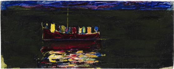 Boat with Lantern (Rapallo), 1906. Creator: Kandinsky, Wassily Vasilyevich (1866-1944).