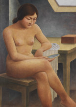 Girl with Mirror, 1930. Creator: Schrimpf, Georg (1889-1939).