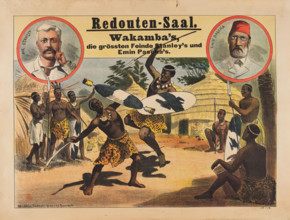 Redouten Hall. Wakamba's. The greatest enemies -  Stanley's and Emin Pascha's, c1900-1910. Creator: Friedländer, Adolph (1851-1904).