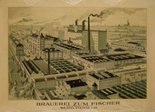Fischer brewery, Schiltigheim, 1920s-1930s. Creator: Greiner, Charles (Karl) (1868-1935).