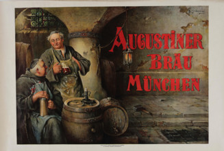 Augustiner Bräu München, 1920s. Creator: Linderum, Richard (1851-1926).