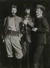 Nikolai Seddeler (1876-1937), Dmitry Kardovsky (1866-1943) and Wassily Kandinsky..., c1897. Creator: Anonymous.