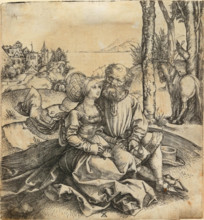 The offer of love (The ill-assorted couple) , before 1496. Creator: Dürer, Albrecht (1471-1528).