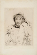 Portrait of the painter James Abbott McNeill Whistler (1834-1903), 1897. Creator: Helleu, Paul César (1859-1927).
