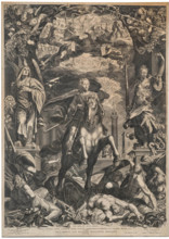The Apotheosis of Emperor Ferdinand II of Austria, 1629. Creator: Sadeler, Aegidius (1575-1629).