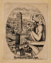 Le Stryge (The Vampire), 1853. Creator: Meryon, Charles (1821-1868).