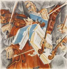 Rosé Quartet (Klingler Quartet), 1920. Creator: Oppenheimer, Max (1885-1954).