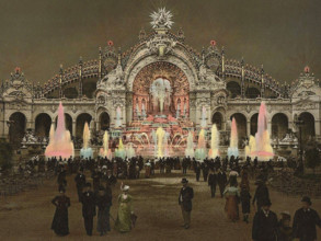 Exposition de Paris de 1900 - Palais de l'Électricité et Château d'eau, 1900. Creator: Anonymous.