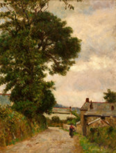 Village street, 1873. Creator: Gauguin, Paul Eugéne Henri (1848-1903).