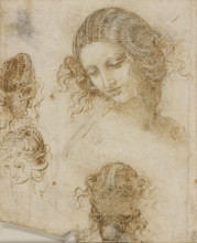 The head of Leda, c1505-1508. Creator: Leonardo da Vinci (1452-1519).