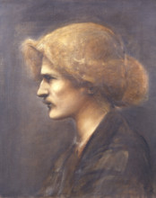 Portrait of the pianist, composer and politician Ignacy Jan Paderewski, 1890. Creator: Burne-Jones, Sir Edward Coley (1833-1898).