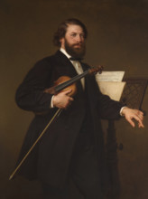 Portrait of the violinist and composer Joseph Joachim (1831-1907) , 1870. Creator: Bendemann, Eduard (1811-1889).