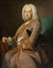Portrait of the composer George Frideric Handel (1685-1759), after 1756. Creator: Hudson, Thomas (1701-1779).