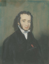 Portrait of Niccolò Paganini (1782-1840), First quarter of 19th century. Creator: Anonymous.