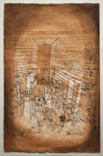 Room Perspective with Dark Door, 1921. Creator: Klee, Paul (1879-1940).