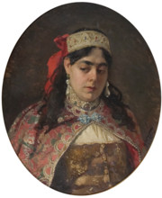 Portrait of the regent Sophia Alekseyevna (1657-1704). Creator: Makovsky, Konstantin Yegorovich (1839-1915).