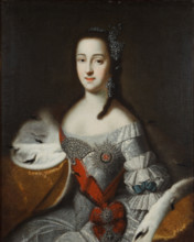 Portrait of Princess Sophie Augusta Frederica von Anhalt-Zerbst, c1750. Creator: Anonymous.
