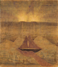 Sonata No. 5 (Sonata of the Sea). Andante, 1908. Creator: Ciurlionis, Mikalojus Konstantinas (1875-1911).