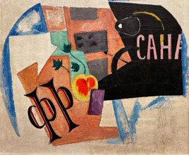 Cubist composition with fruit, 1914-1915. Creator: Rozanova, Olga Vladimirovna (1886-1918).